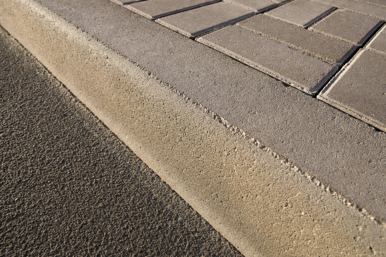 Concrete curbing and sidewalks