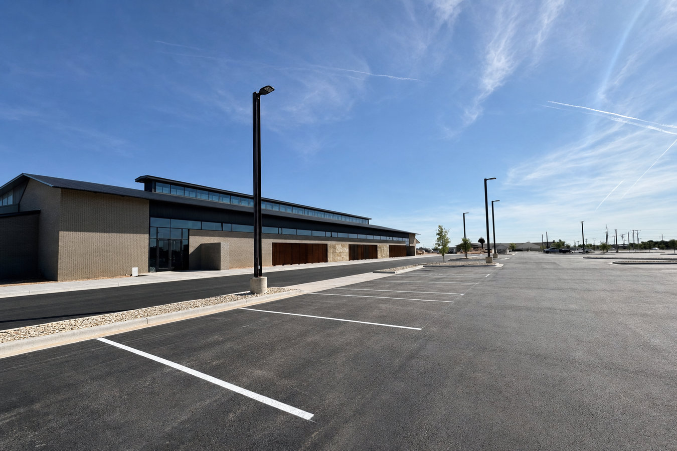 Parking lot paving